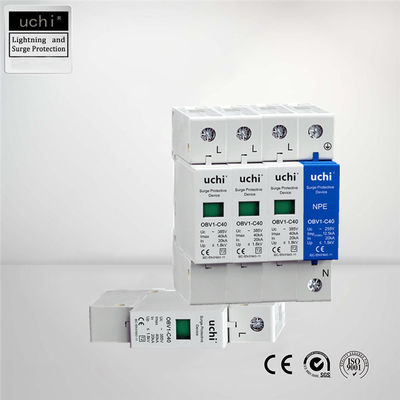 Rated IP20 MOV Surge Protection , 4 Pole Spd Electrical Systems