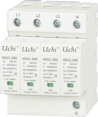 II40X 385V  series surge protectors protect against surges affected by indirect lightning SPD