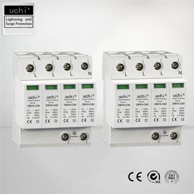 PLC Application Type 2 Surge Protector , 3 Phase Lightning Arrester