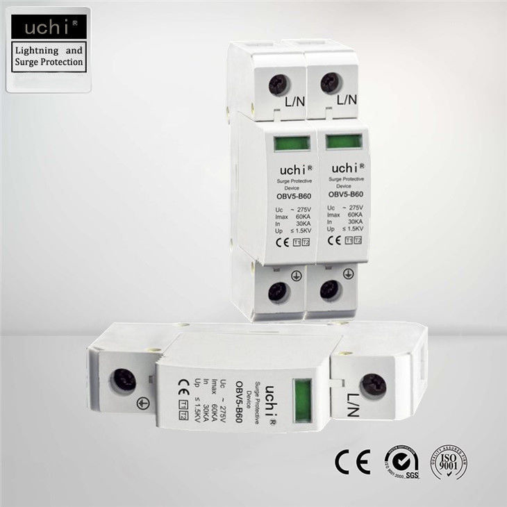 OBV5-B60 Ac Surge Arrester Spd Type 1 And 2 Din Rail Mountable