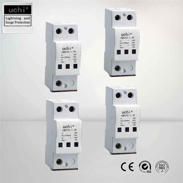 TN Connection Single Pole Surge Protector , 275VAC Lightning Protection Device